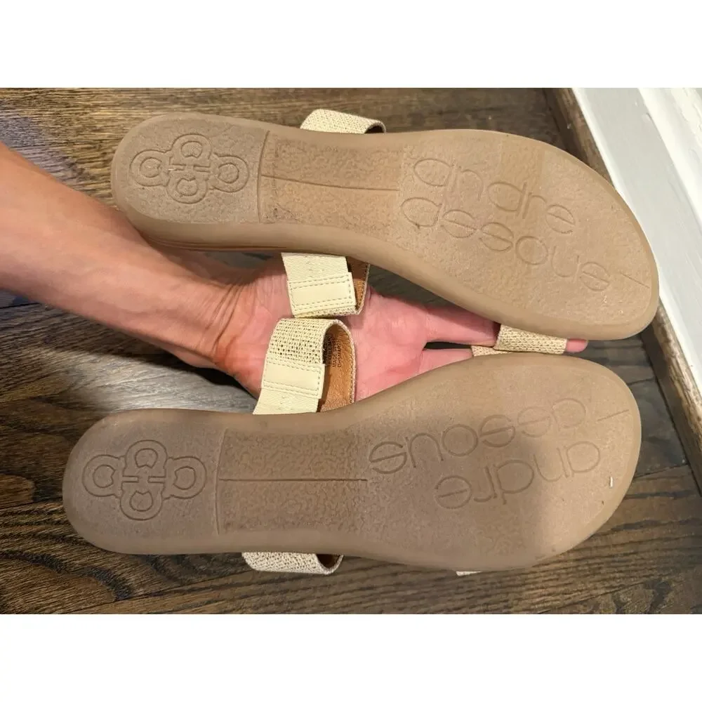 Andre Assous Women's Galia Sandal Natural Women's Sz 9 NEW - Picture 3 of 14